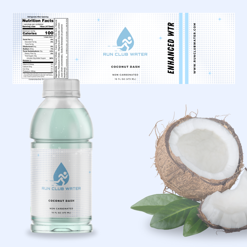 Coconut Dash 16 oz – Run Club Water